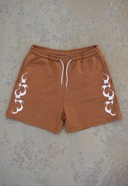 TRIGOMETRIC FLOW SHORTS - Brown