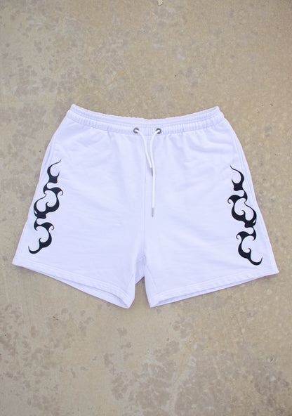 TRIGOMETRIC FLOW SHORTS - White