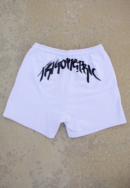 TRIGOMETRIC FLOW SHORTS - White