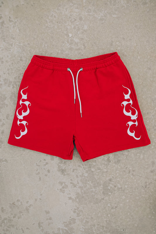 TRIGOMETRIC FLOW SHORTS - Red